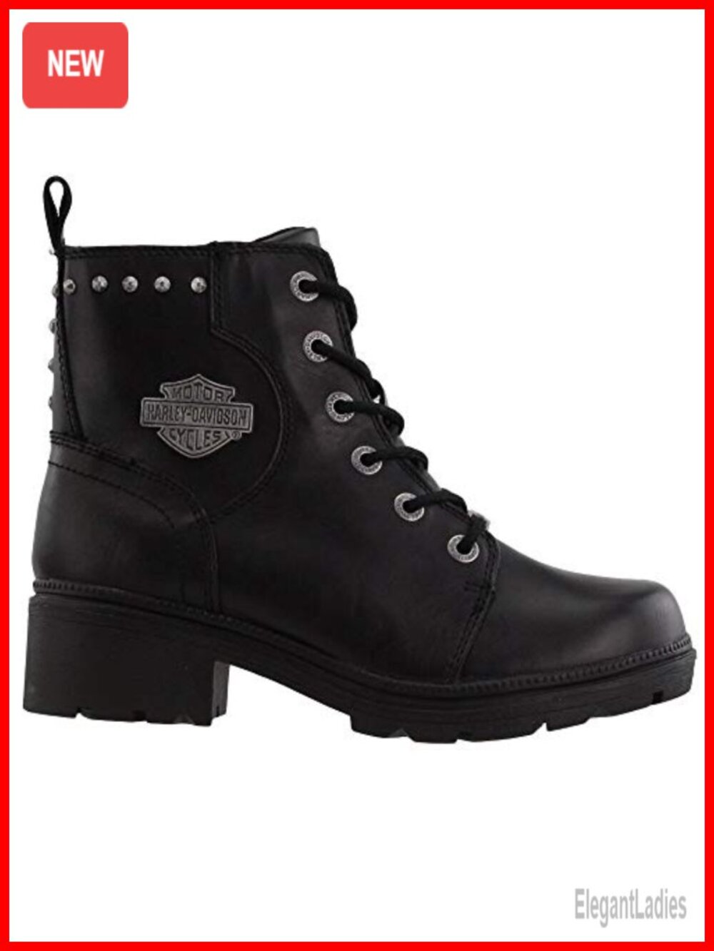 Harley-Davidson Cynwood Leather Motorcycle Boots 5-Inch Ankle Boots